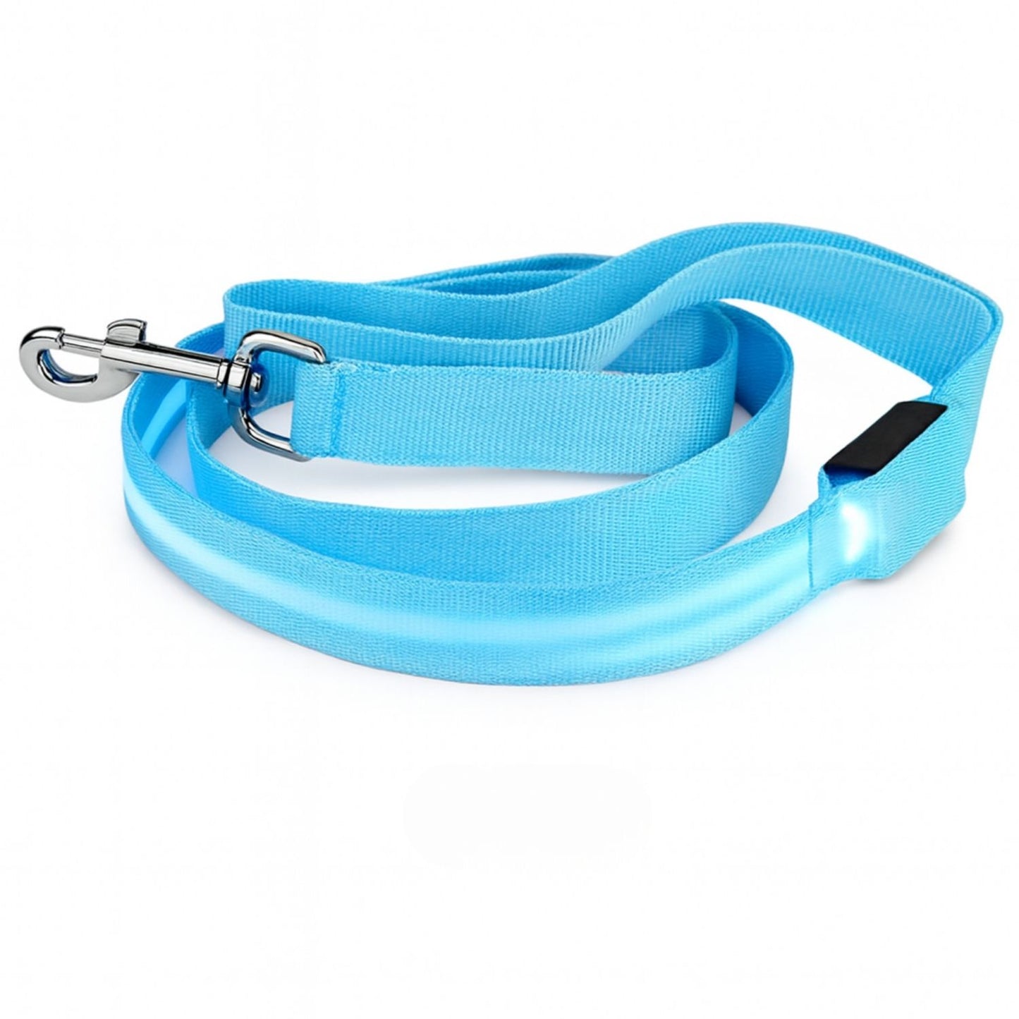Laisse pour chien avec lumière LED pour promenade nocturne